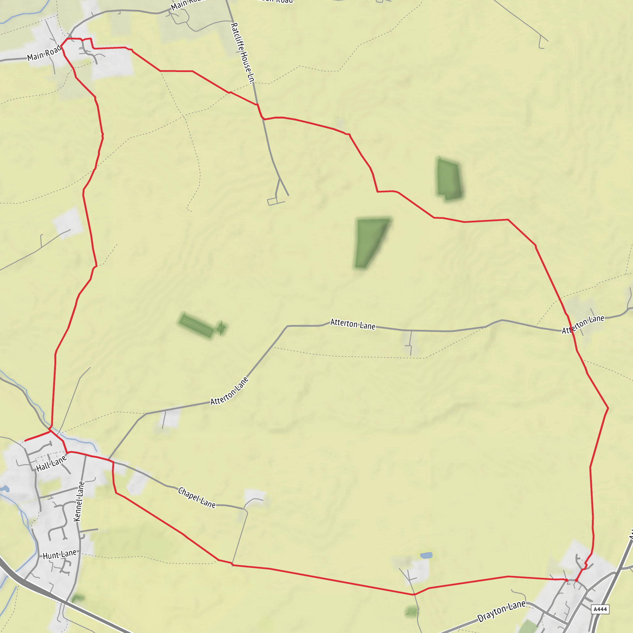 Fenny With Atterton mobile static map