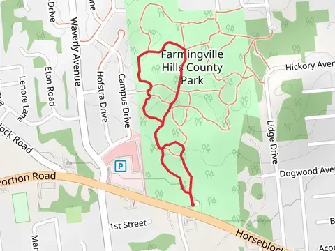 Farmingville Hills County Park Short Loop Trail