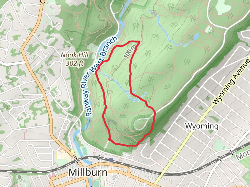 Sunset, Pingry and Lenape Loop Trail