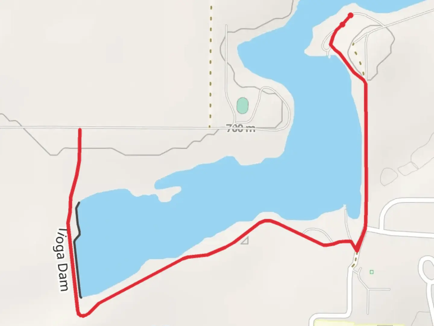 An image depicting the trail Tioga Dam Walk and its surrounding area.