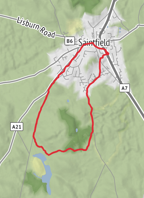 calf recovery walk mobile static map