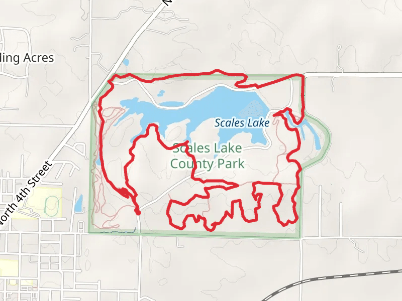 Scales Lake and Scales Lake County Park Loop