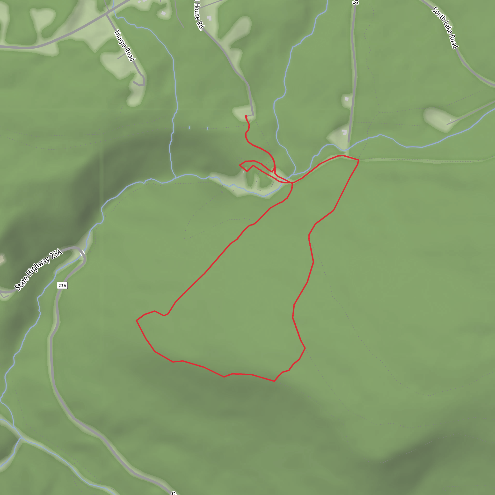 Spruce Creek and Kaaterskill Falls Loop from Laurel House Road mobile static map