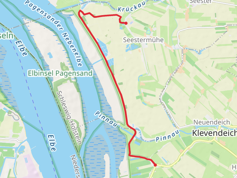Seestermühe to Altendeich, Altendeich Walk