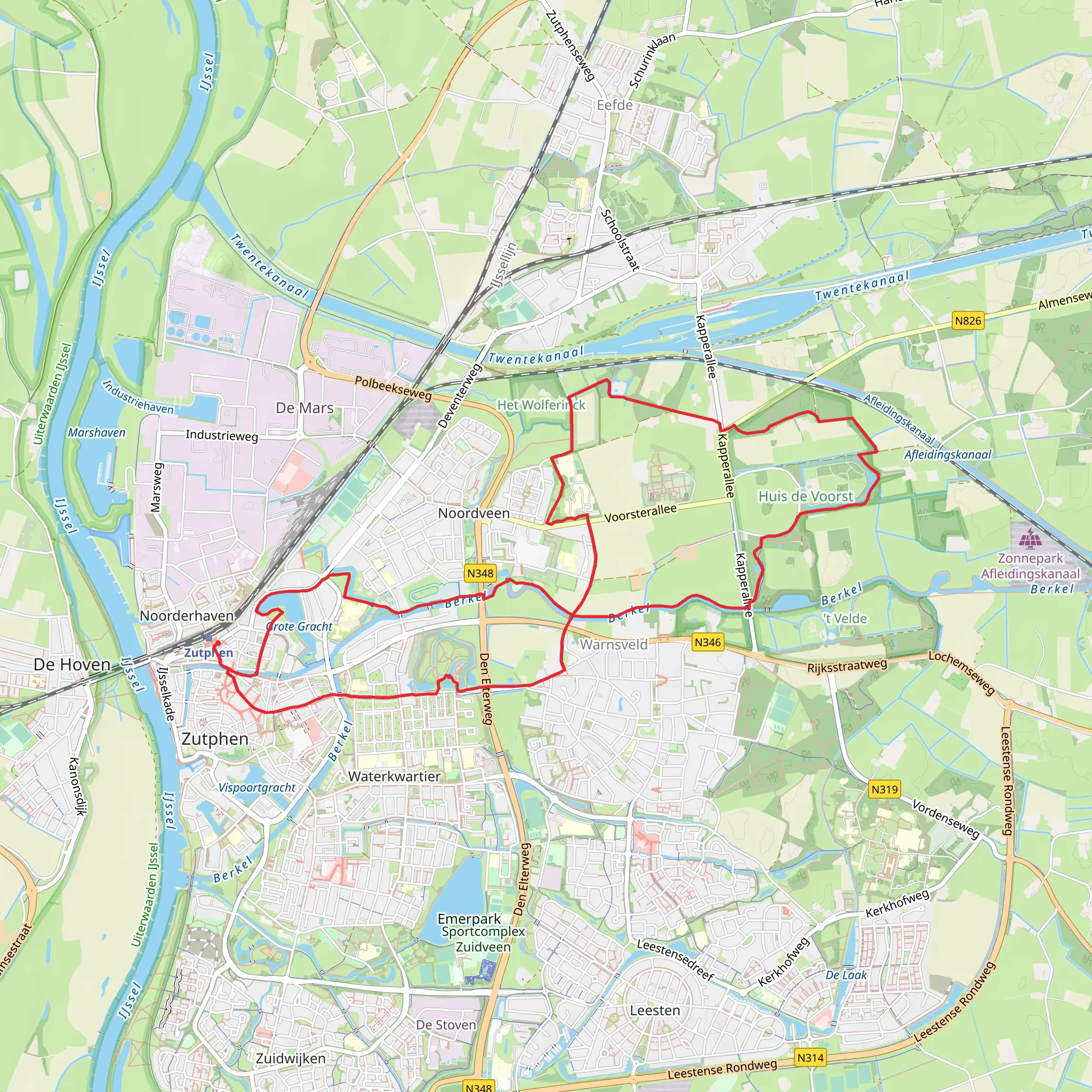 De Voorst and Kasteel De Voorst Loop mobile static map
