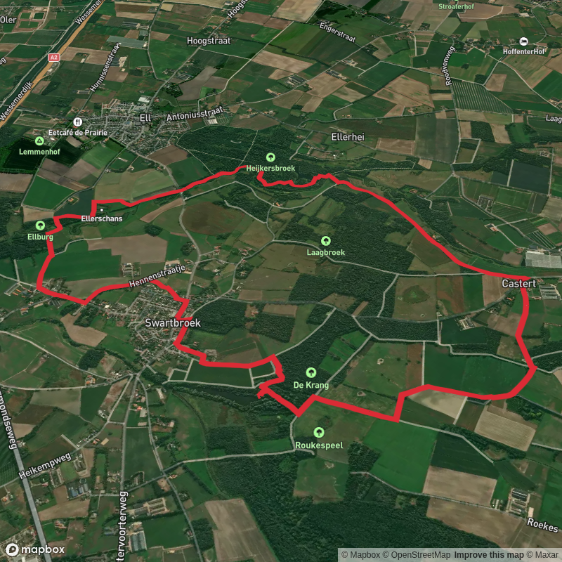 Roukespeelven via Graaf van Hornepad