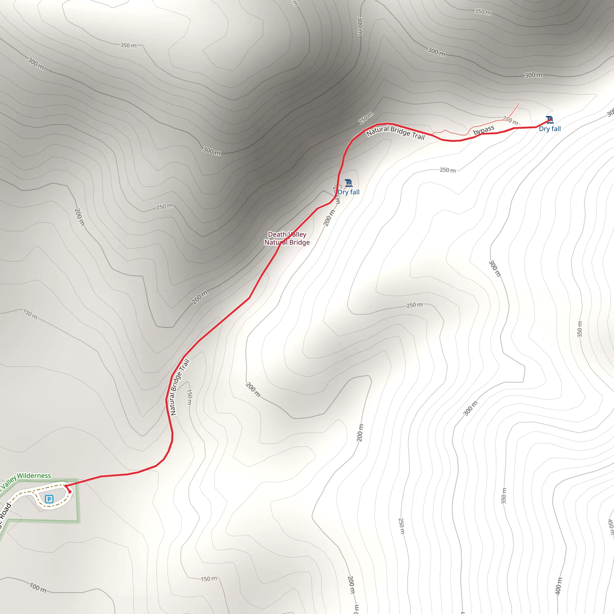 Natural Bridge Trail mobile static map