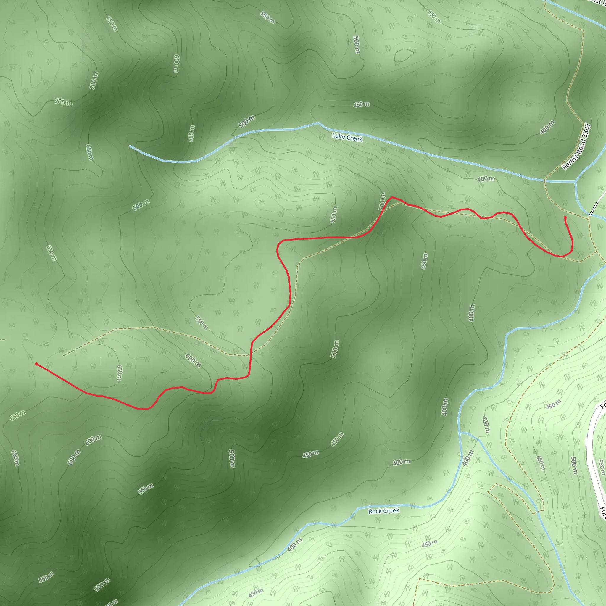 Azelea Lake Trail mobile static map