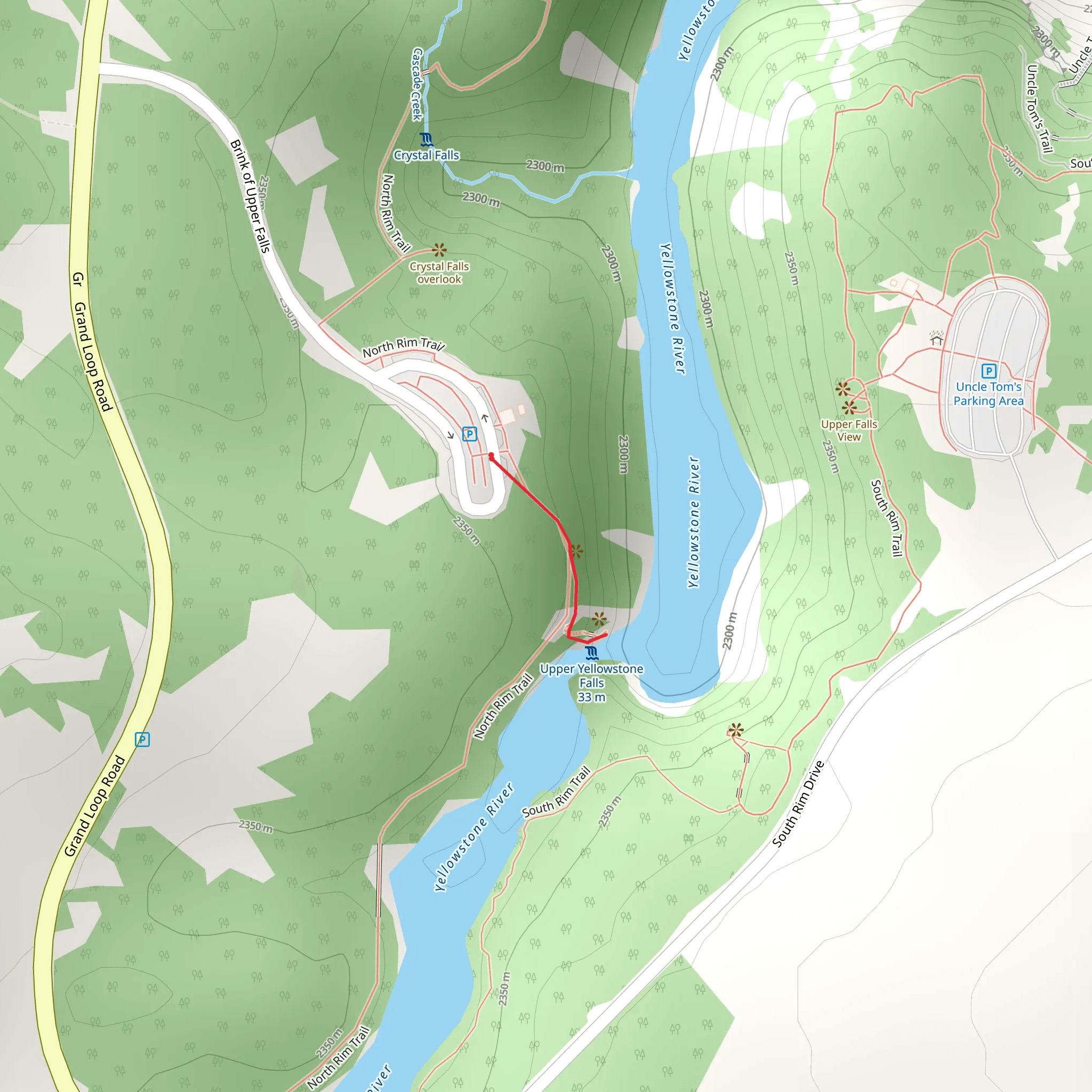 Brink of Upper Falls mobile static map