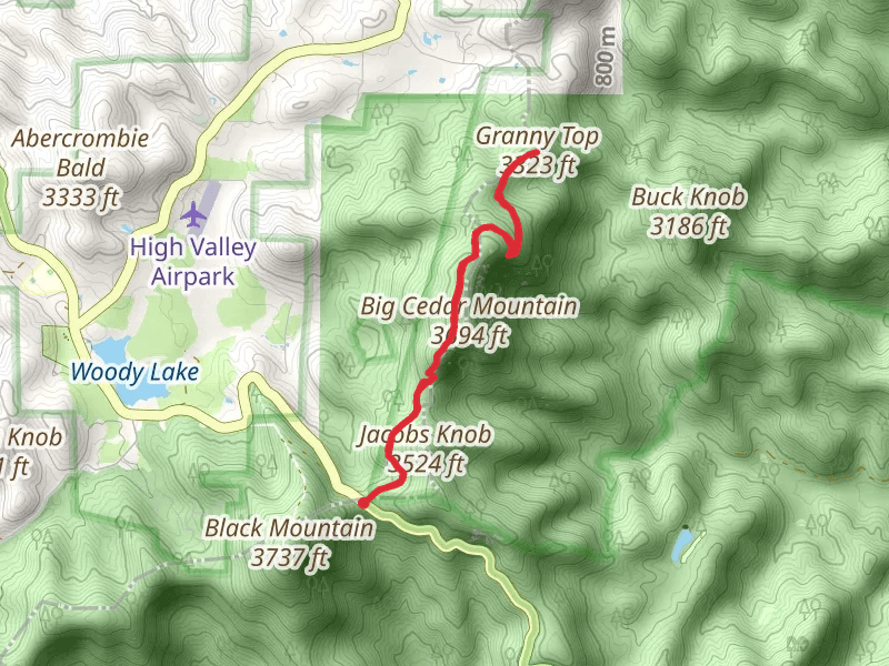 Granny Top and Big Cedar Mountain via Appalachian Trail