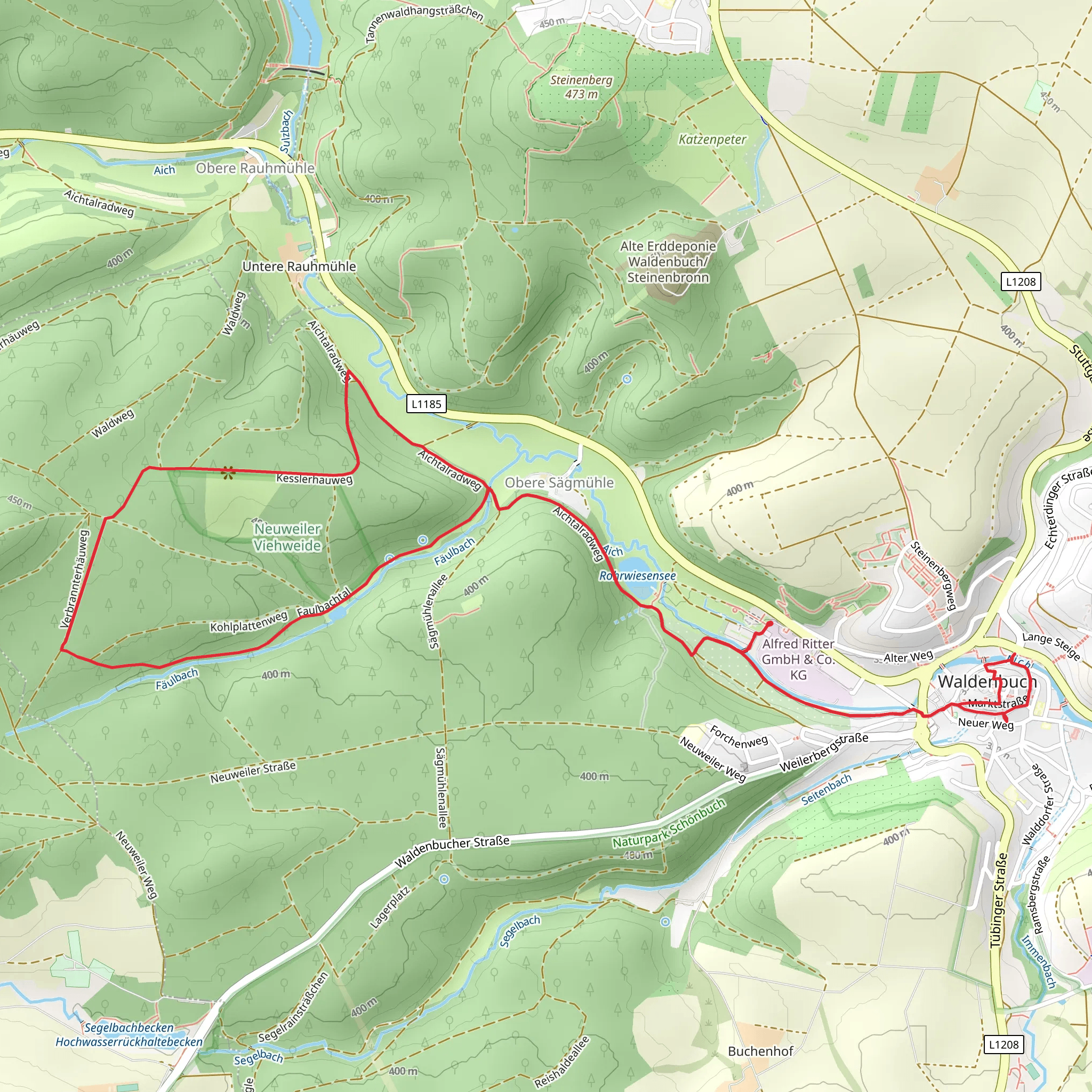 Hirtensitz via Kesslerhauweg mobile static map