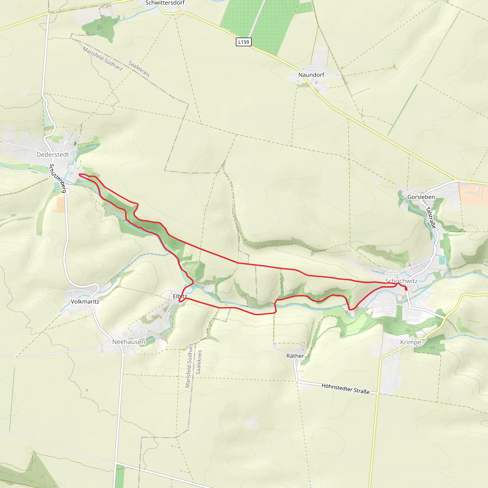 Lawekeweg and Dederstedter Weg mobile static map
