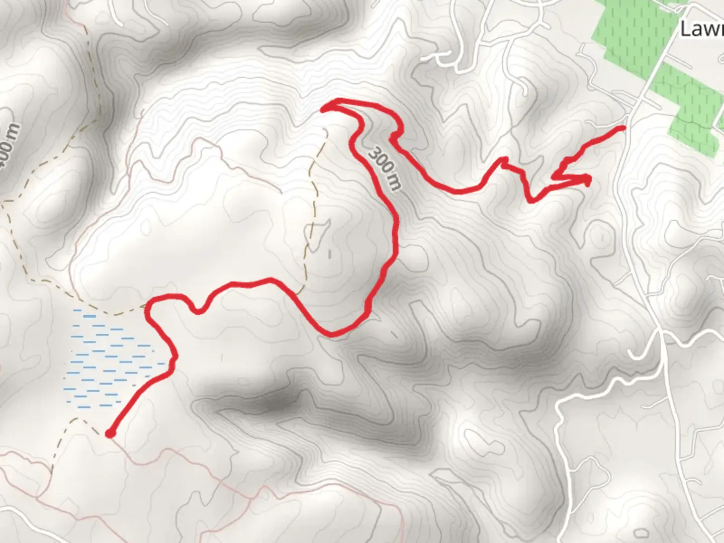 An image depicting the trail Lawndale Trail and its surrounding area.