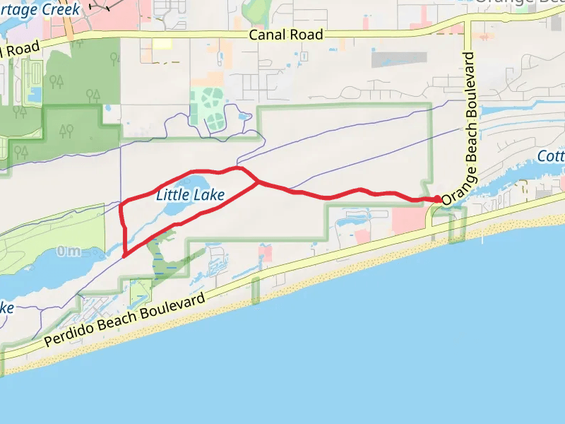 Cotton Bayou Trail, Rosemary Dunes Trail and Catman Trail Loop