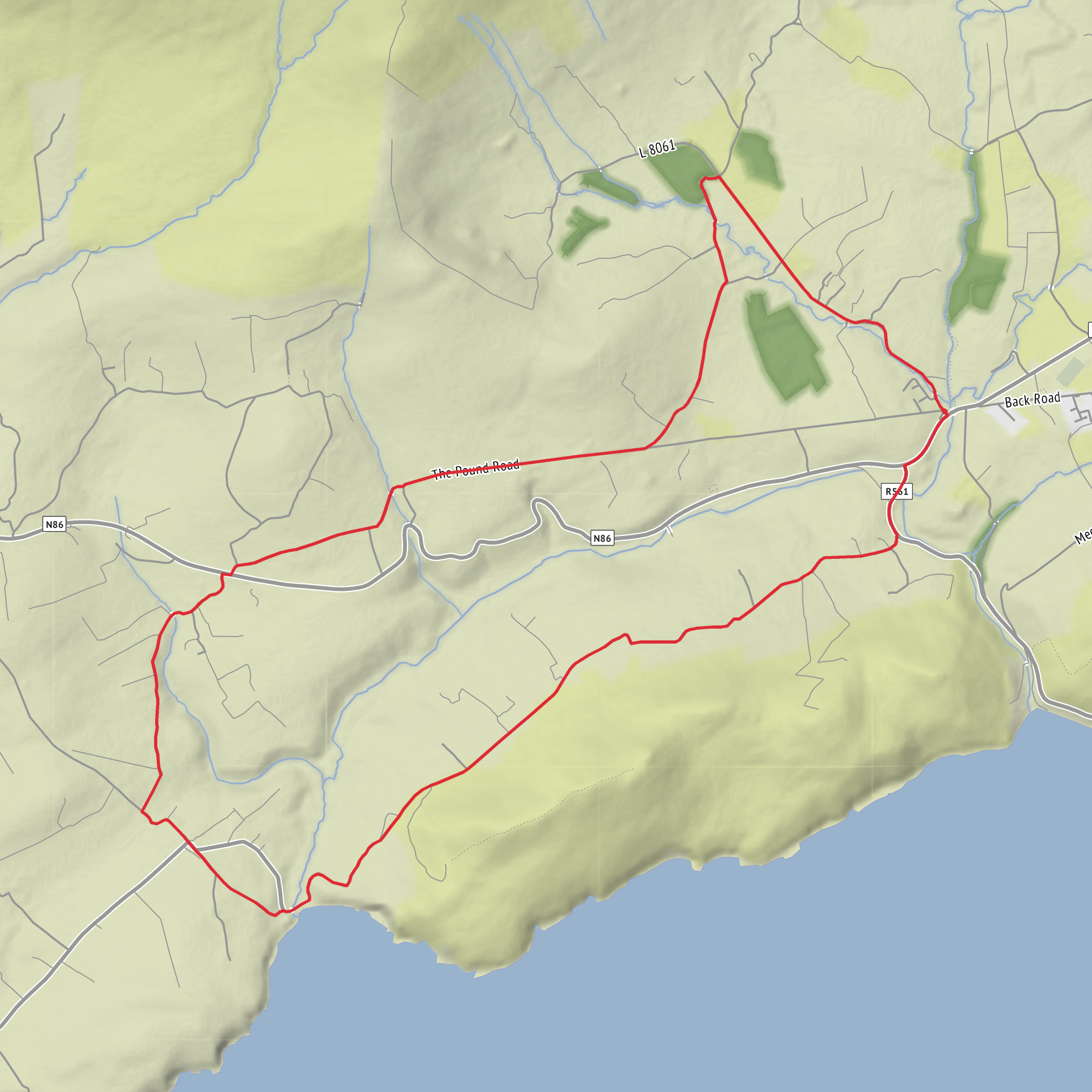 Tom Crean Trail mobile static map