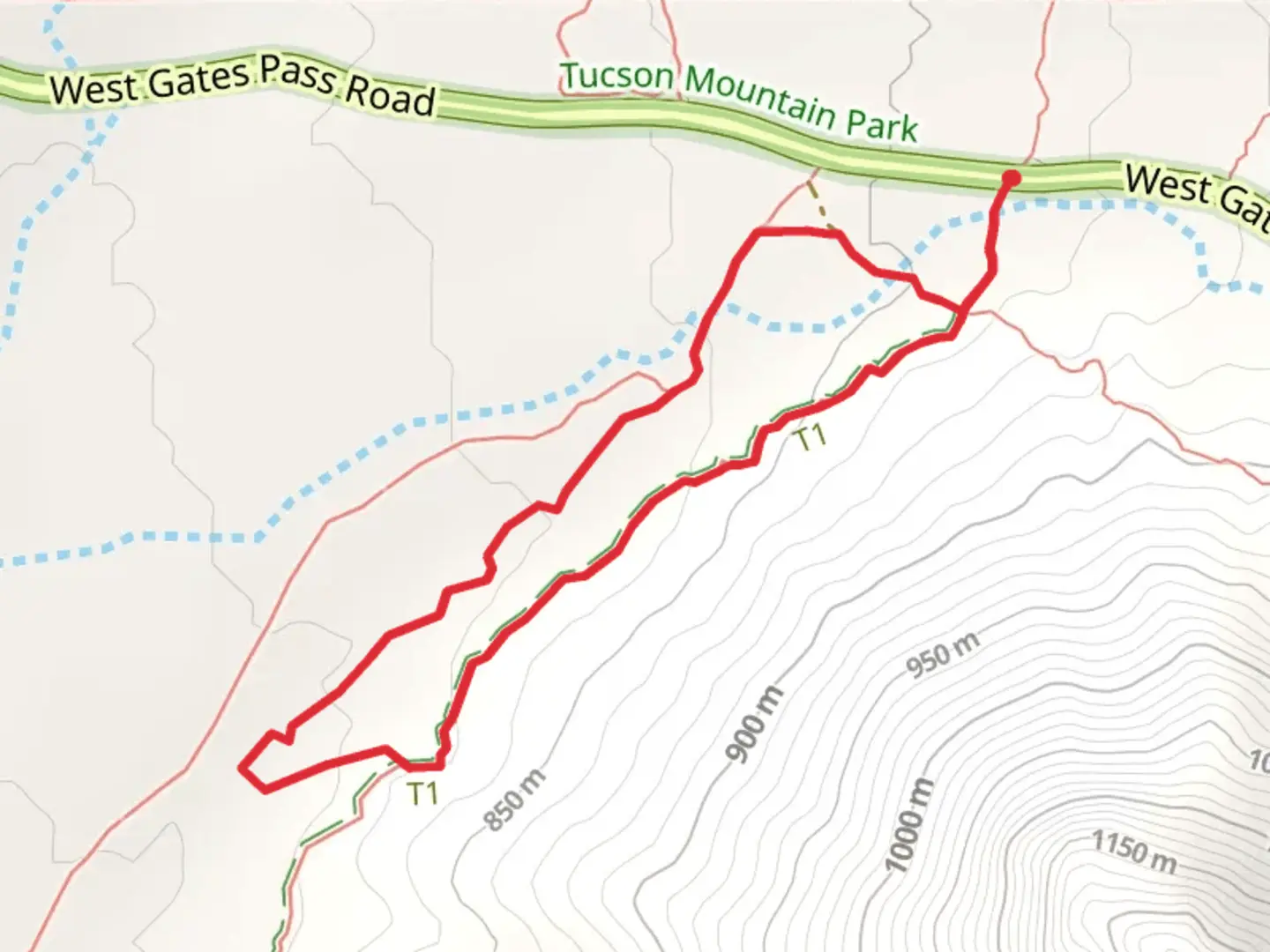 An image depicting the trail Golden Gate Trail and Ironwood Trail Loop and its surrounding area.