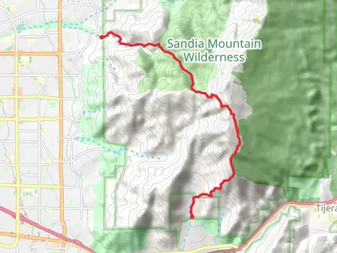 South Crest Trail and Embudito Trail