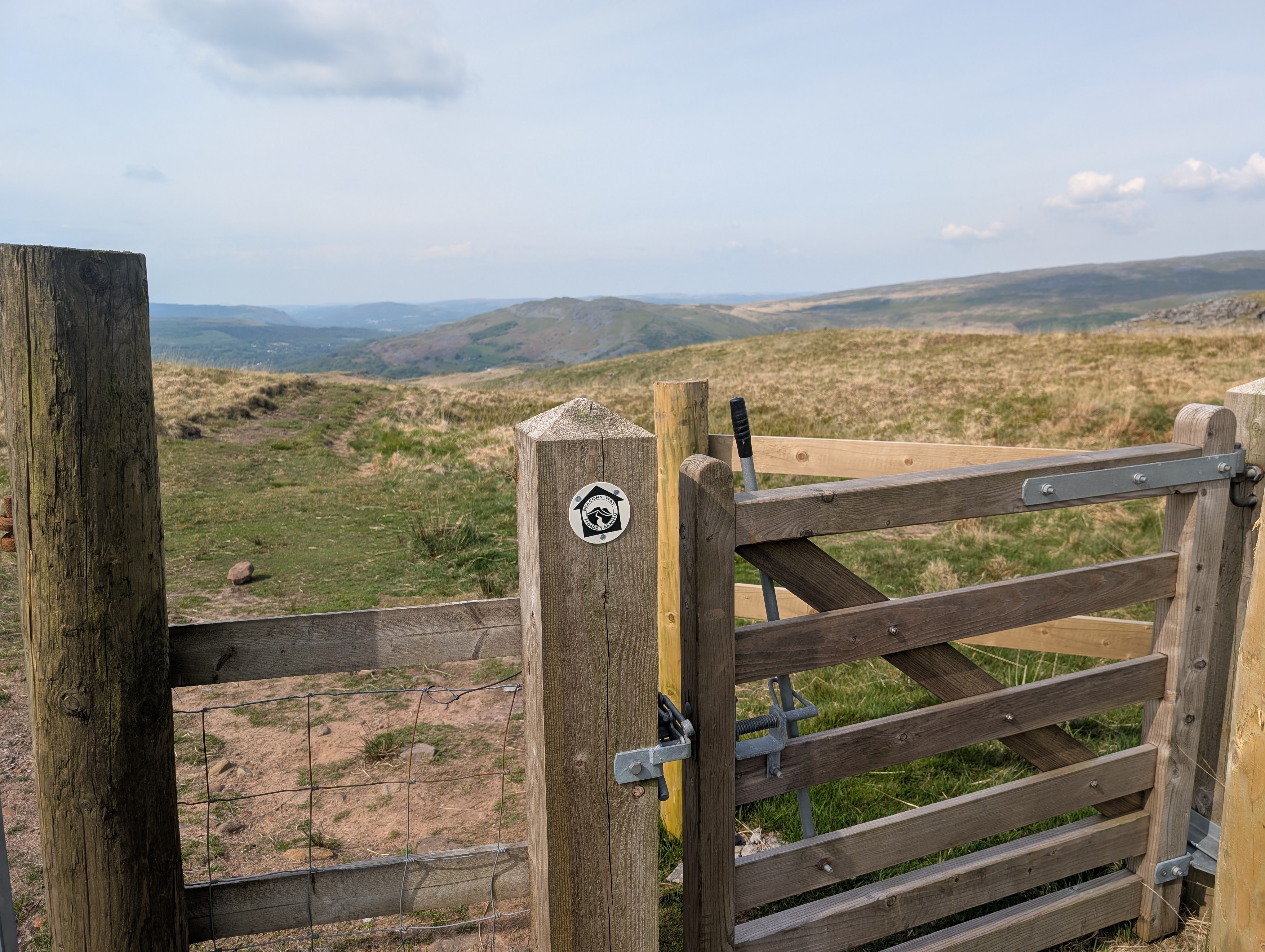 A map preview of the recording Hike on Penwyllt large loop.