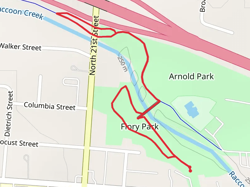Flory Park and Raccoon Creek Loop