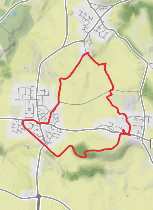 Hike from Sherburn Hill mobile static map