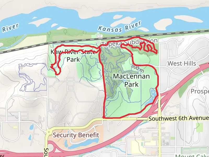 Kaw River Red Loop Trail