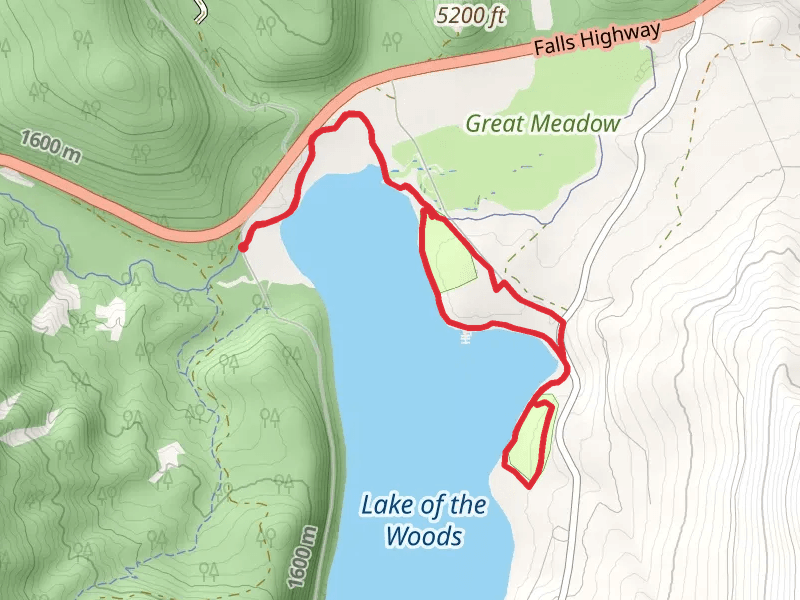 Lake of the Woods East Shore Loop