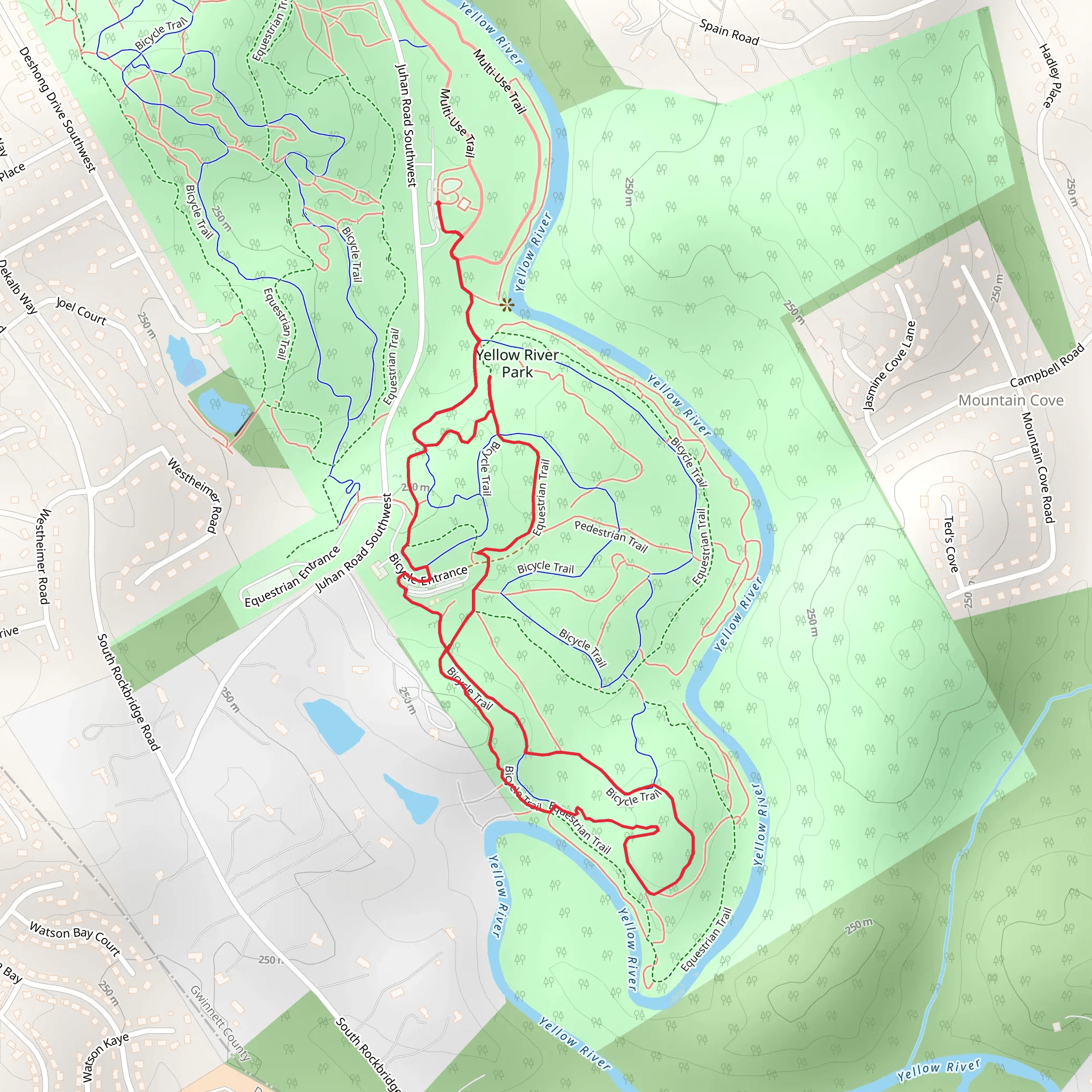 Yellow River Park mobile static map