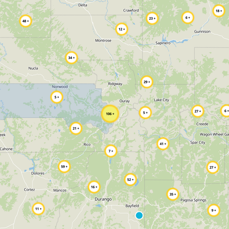 San Miguel County Static Map