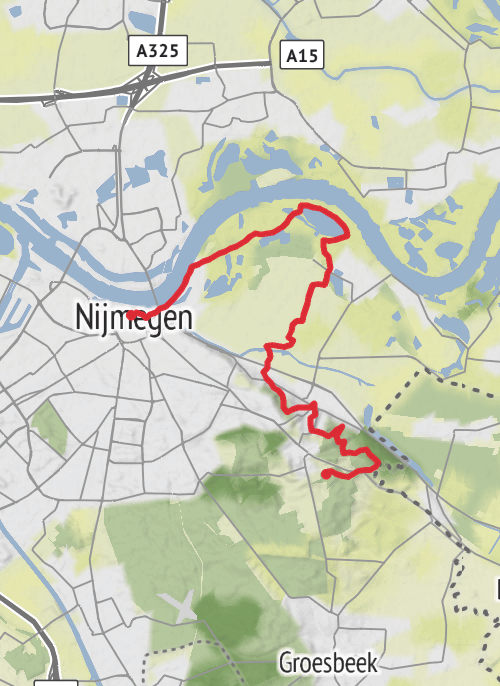 Hike from Centrum mobile static map