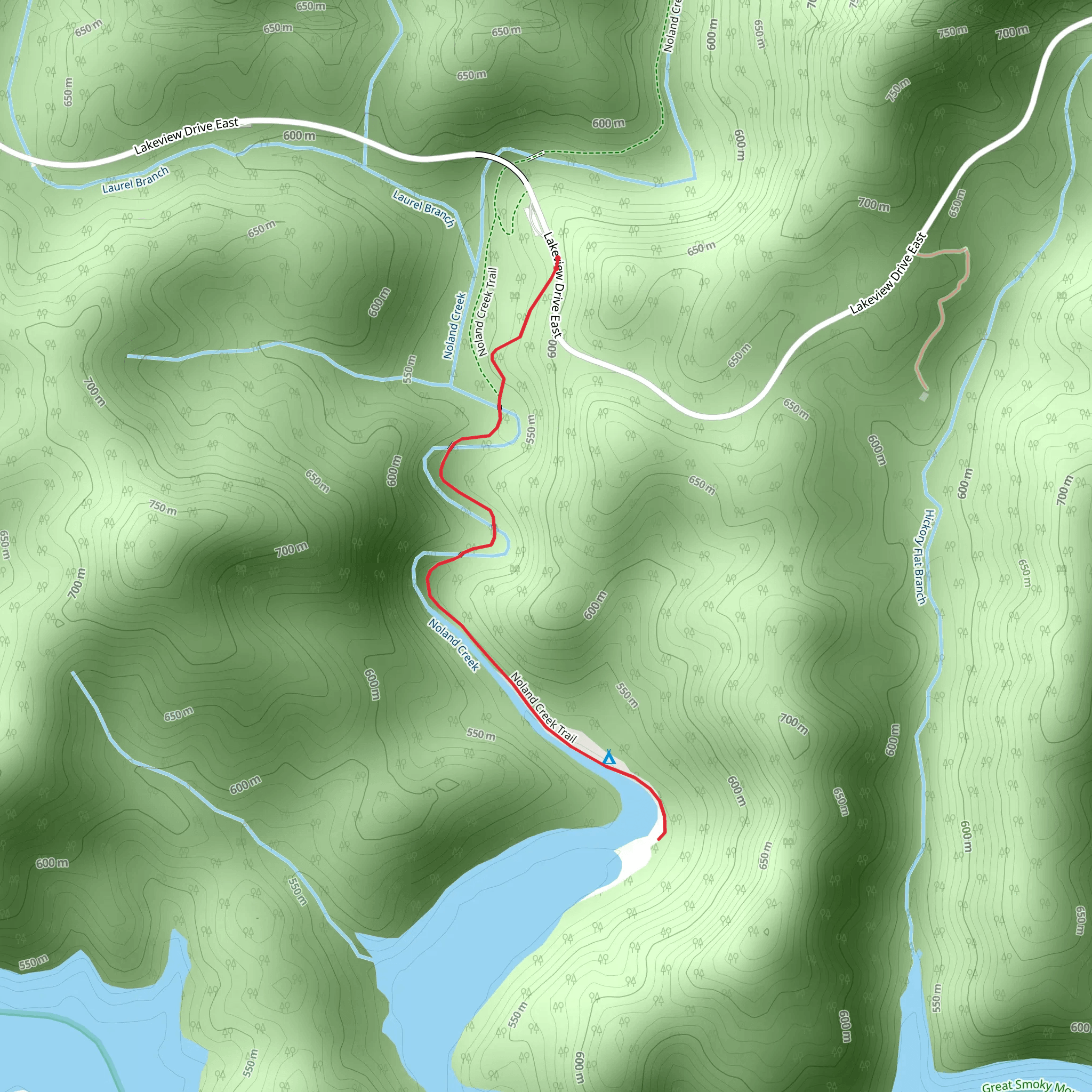 Noland Creek Trail - South mobile static map