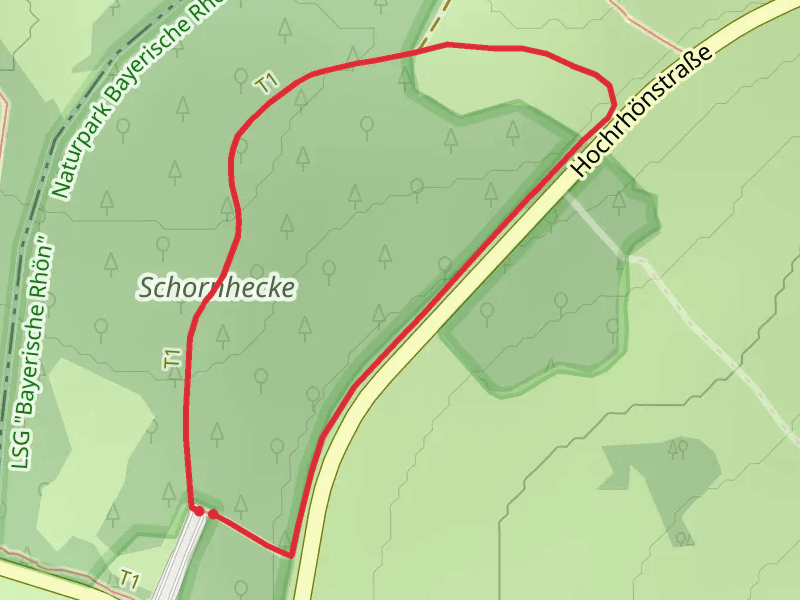 Rhoen Hoehenweg and Winterwanderweg Loop