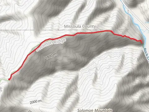 Rock Creek Lookout via Solomon Ridge