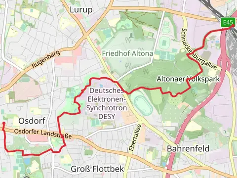 Stellingen to Osdorf via Eisenkraeutweg