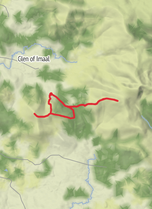 Keadeen & Slievemaan Hike mobile static map