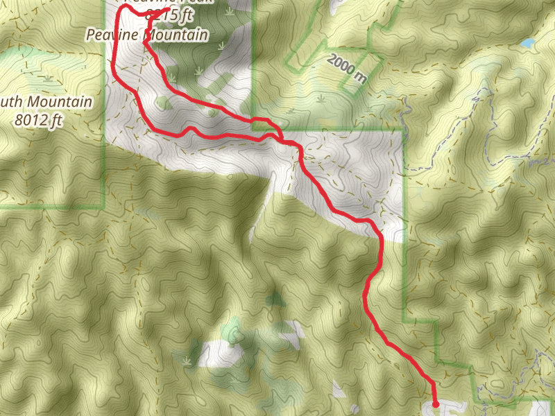 Peavine Peak via Hobo Trail Loop