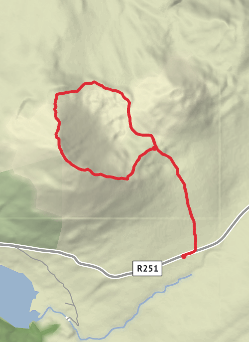 Hike from Dunlewy Near mobile static map