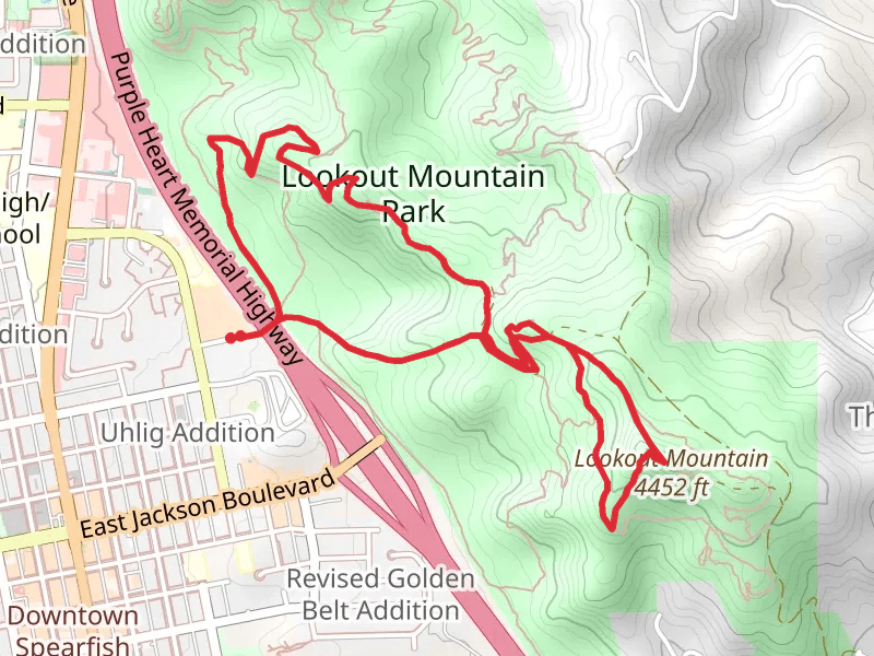 Lookout Mountain, Mesa Trail and Mars Trail Loop
