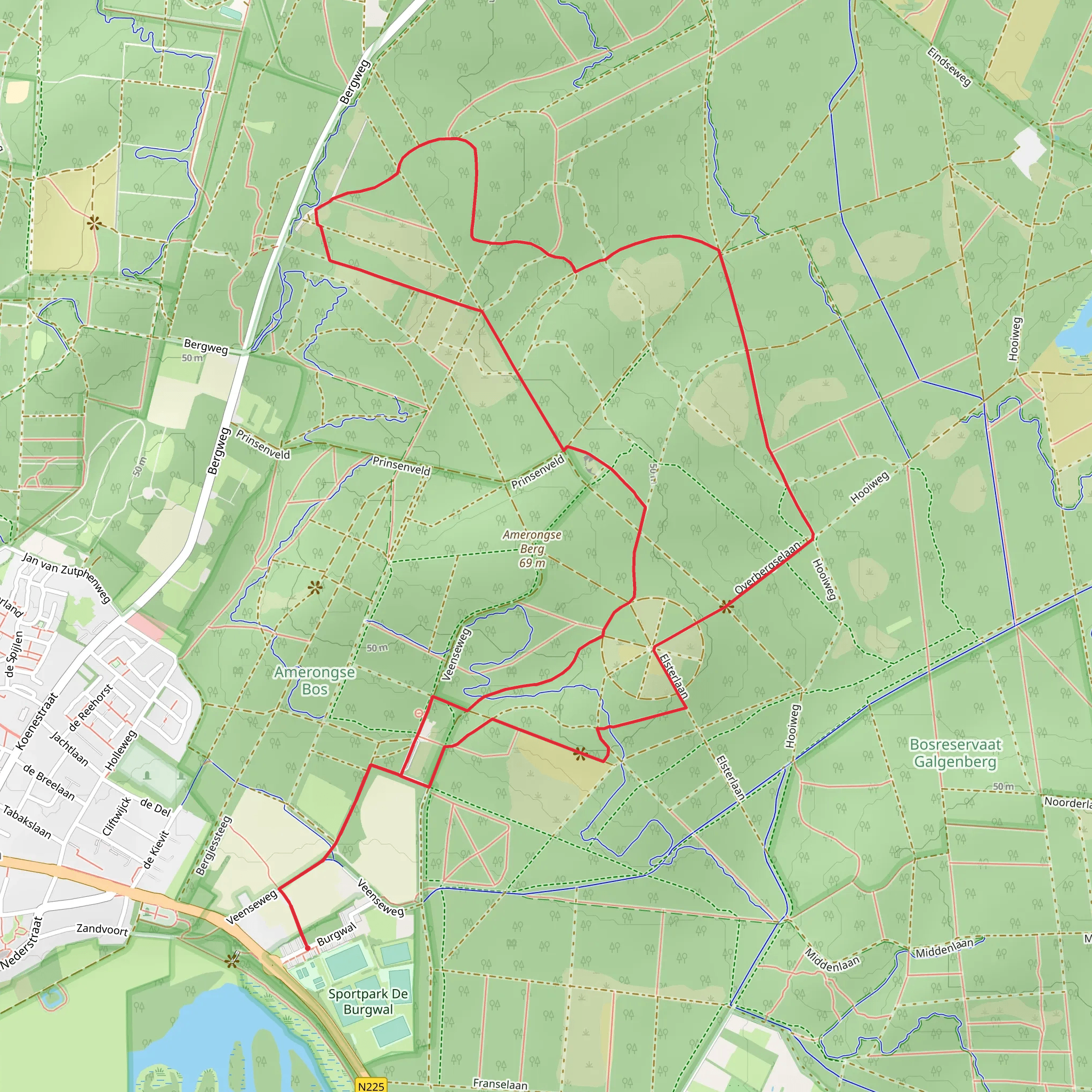 Leemkuilroute Loop mobile static map