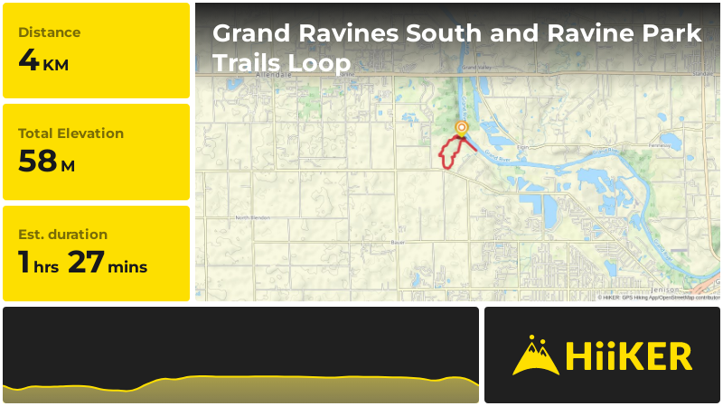 | Grand Ravines South and Ravine Park Trails Loop