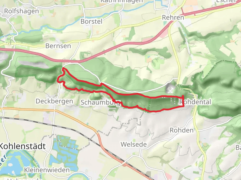 Schaumburg Castle, Oberberg and Monckeberg Loop