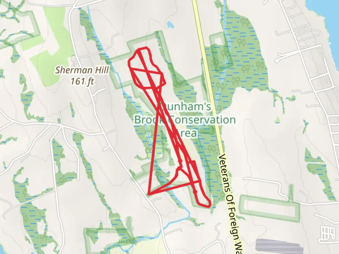An image depicting the trail Sherman Hill and its surrounding area.