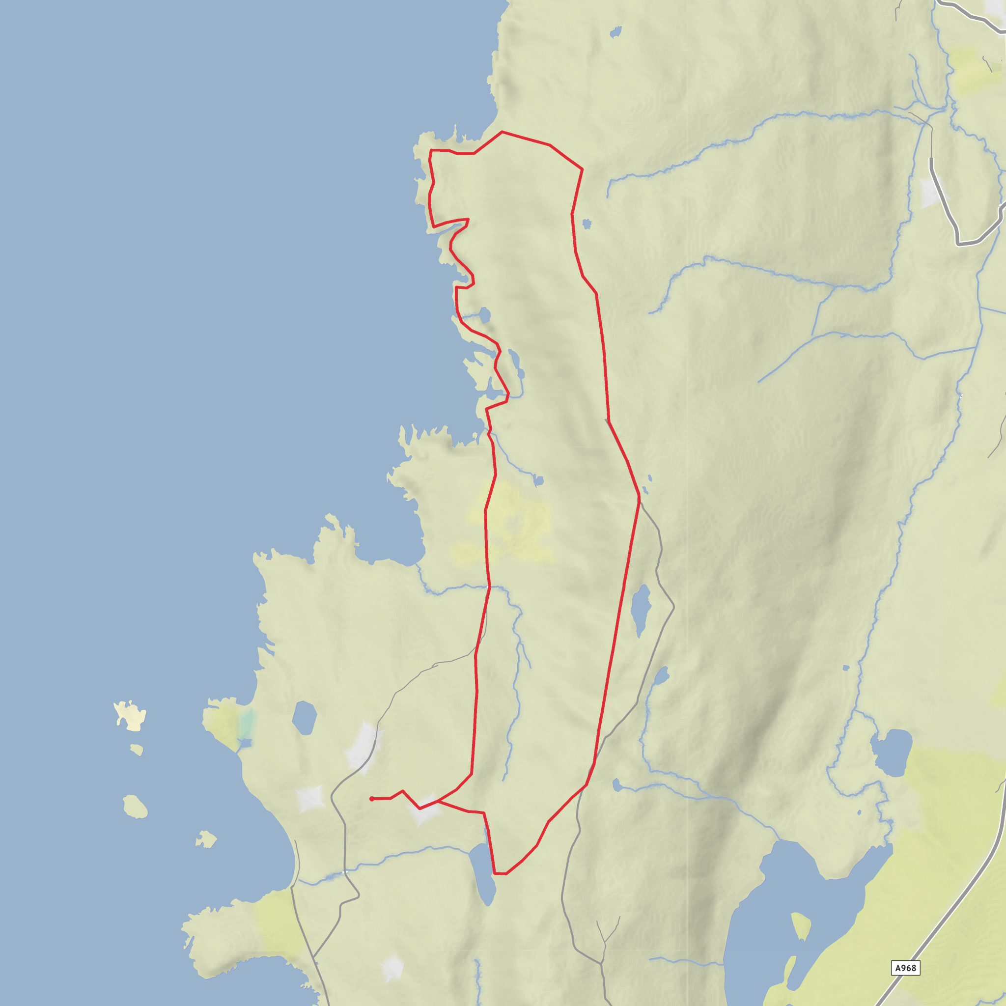 Breck of Newgord, Hagdales Nest, Smoity Knowe and Berry Knowe Loop mobile static map