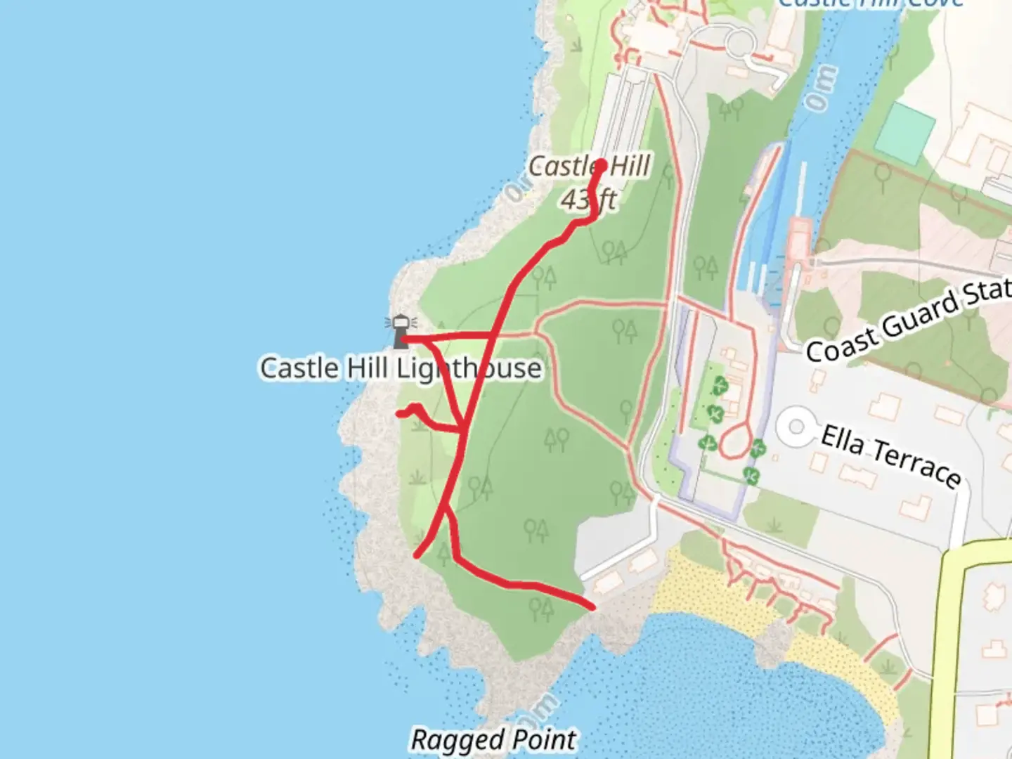 An image depicting the trail Castle Hill and its surrounding area.
