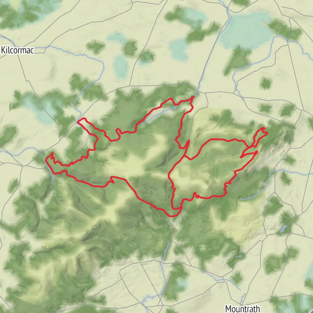 Slieve Bloom Way mobile static map