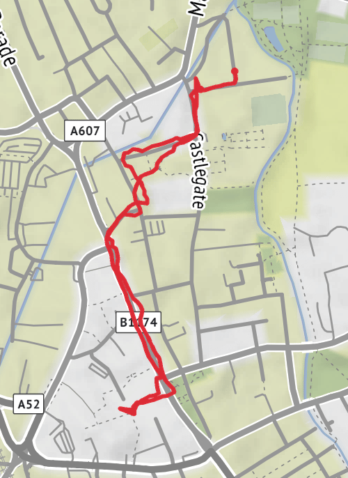 South Kesteven Walking mobile static map