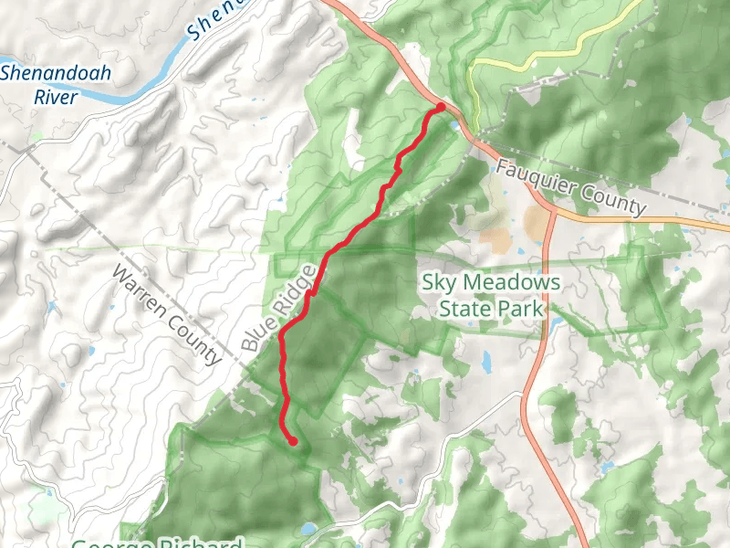 Appalachian Trail from Liberty Hill Lane