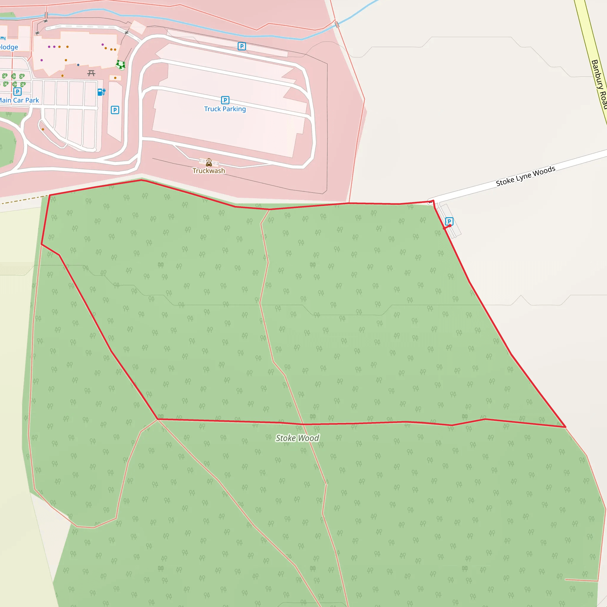 Stoke Wood Loop mobile static map