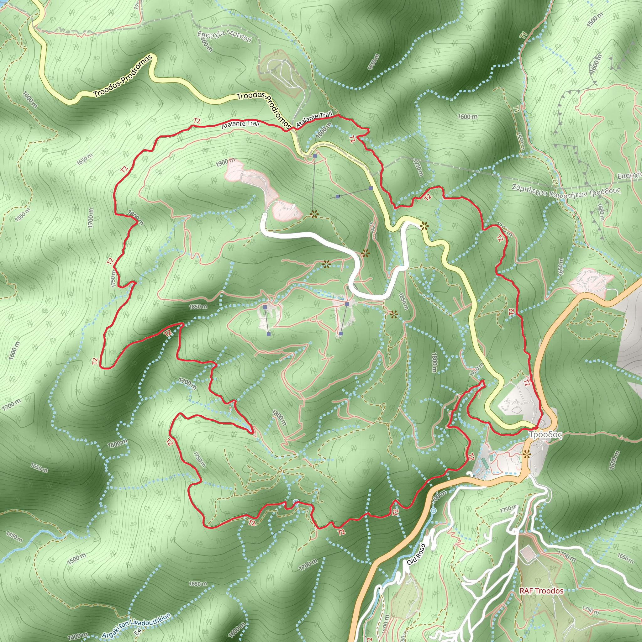 Atalanti Loop Trail mobile static map
