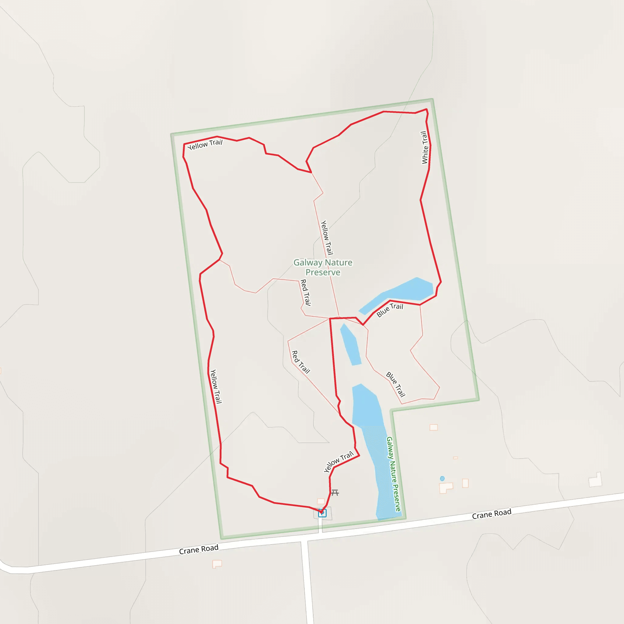 Crane Road Loop mobile static map