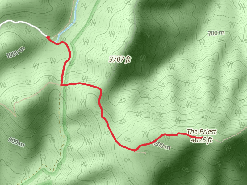 The Priest via Shoe Creek Trail